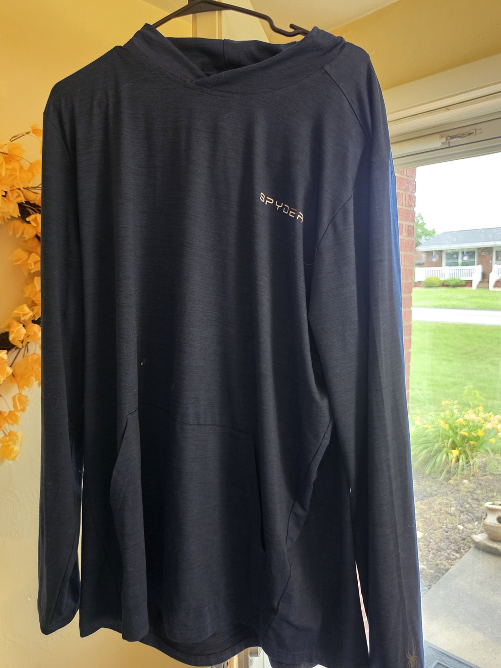 Spyder Men's Dark Navy Long-Sleeve Hooded Tee